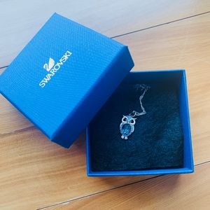 NWT - Swarovski Crystal Owl Necklace